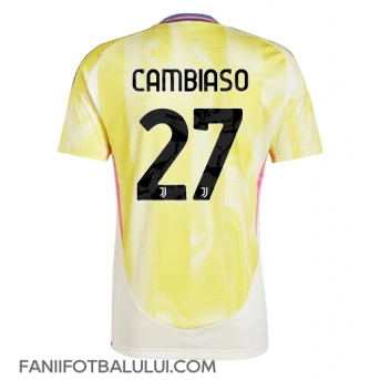 Juventus Andrea Cambiaso #27 Tricou Fotbal Replică 2024-25 Barbati Deplasare